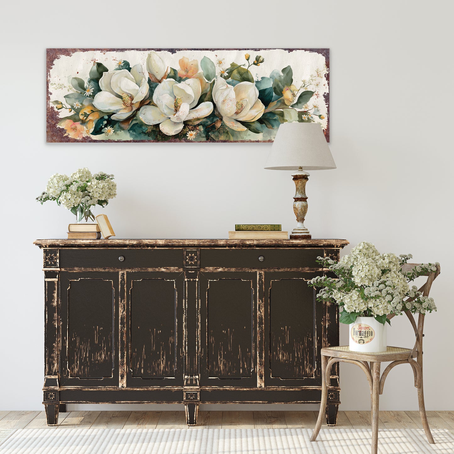 Charming Spring Magnolia Wall Art | Farmhouse Floral