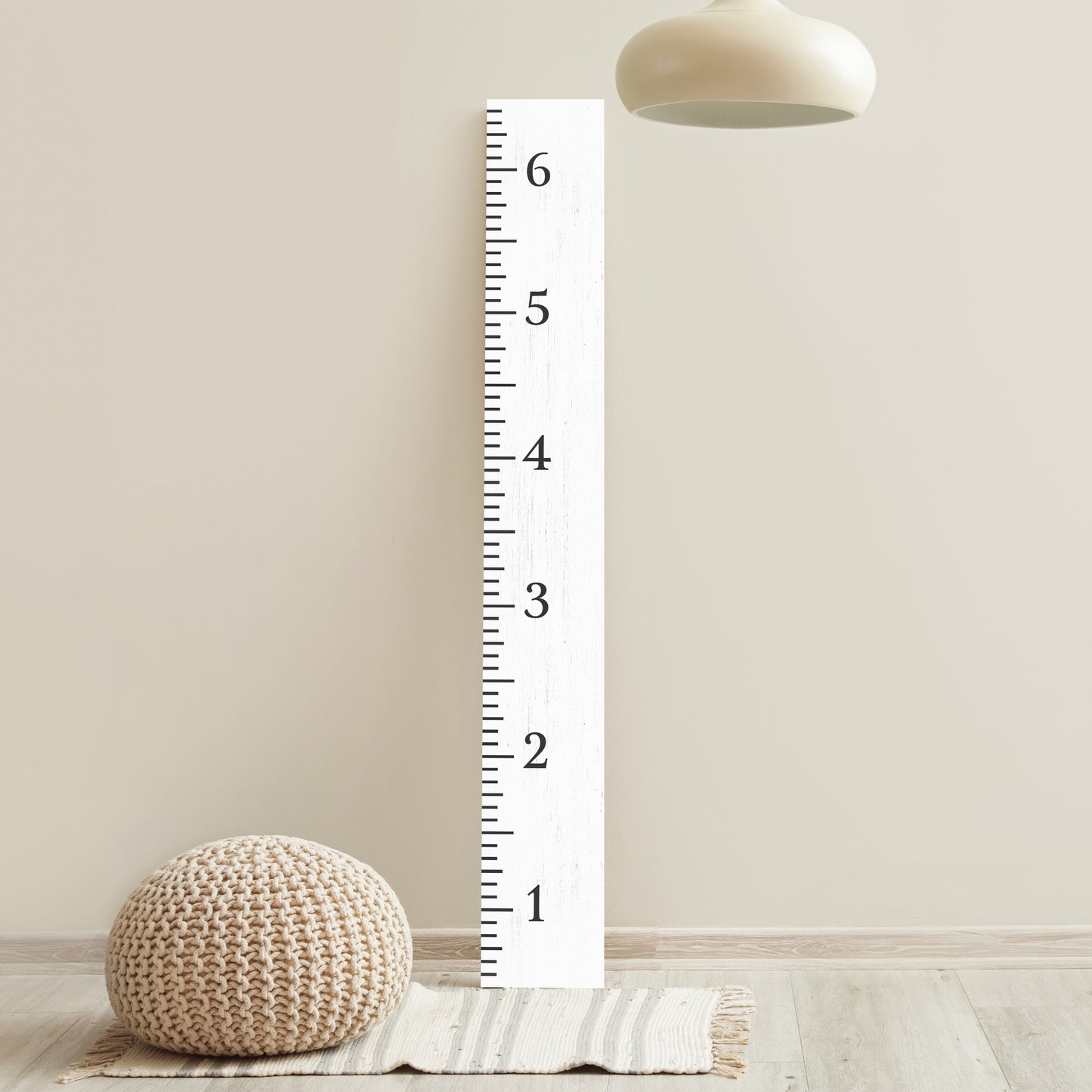 6ft Growth Chart Ruler - White, Playroom Decor, Wall Ruler, Wood Growth Chart, Nursery Decor Signs, Kids Wall Art, Toddler Bedroom Decor