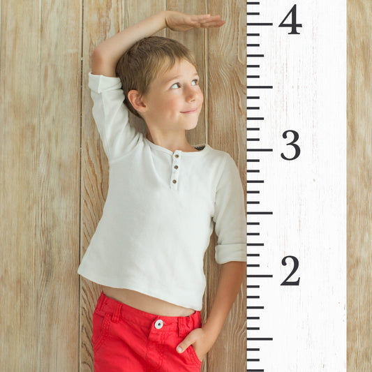 6ft Growth Chart Ruler - White, Playroom Decor, Wall Ruler, Wood Growth Chart, Nursery Decor Signs, Kids Wall Art, Toddler Bedroom Decor