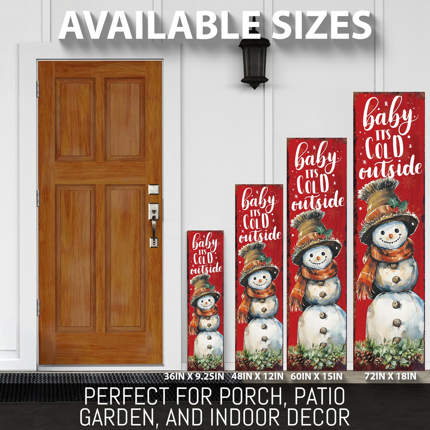 Farmhouse Christmas Porch Sign | Rustic Winter Welcome Decor