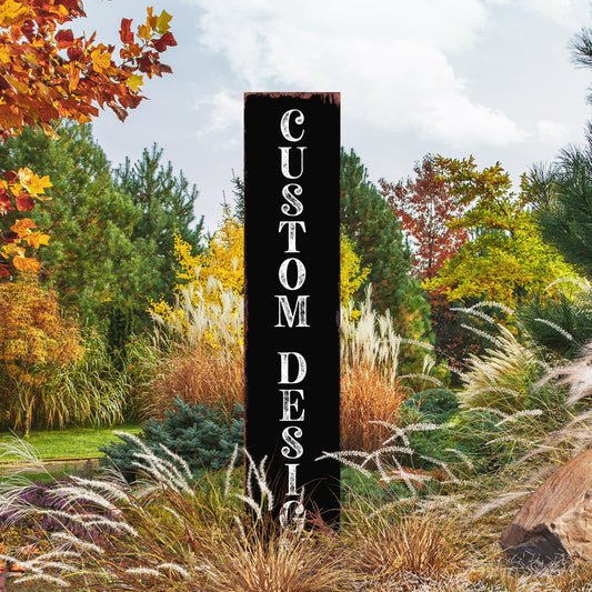 Custom Garden Stake Sign – Vertical Outdoor Decor with UV Print, Yard Pattern Marker, Personalized Farmhouse Stake, 36-60in