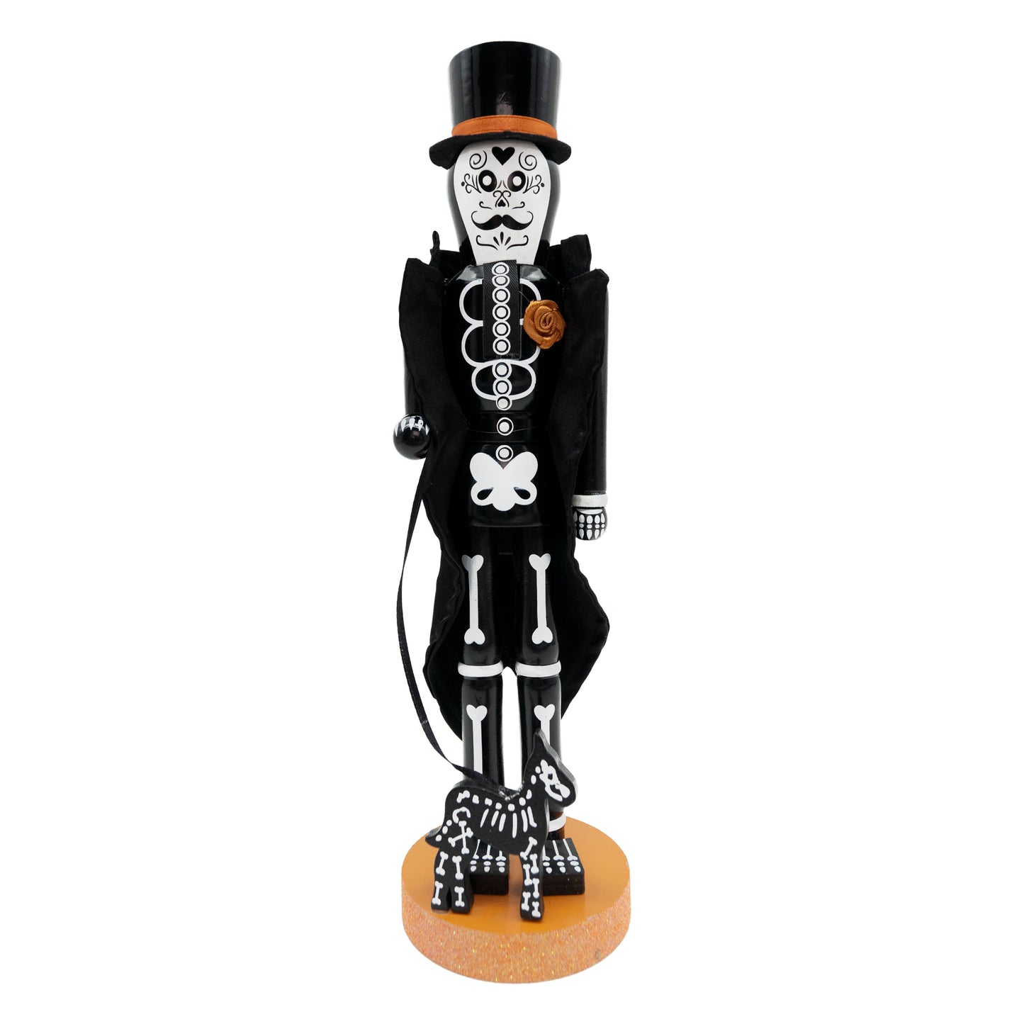 Dia De Los Muertos Boy Nutcracker Hand-Painted Day of The Dead Skeleton Decorative Figurine for Home