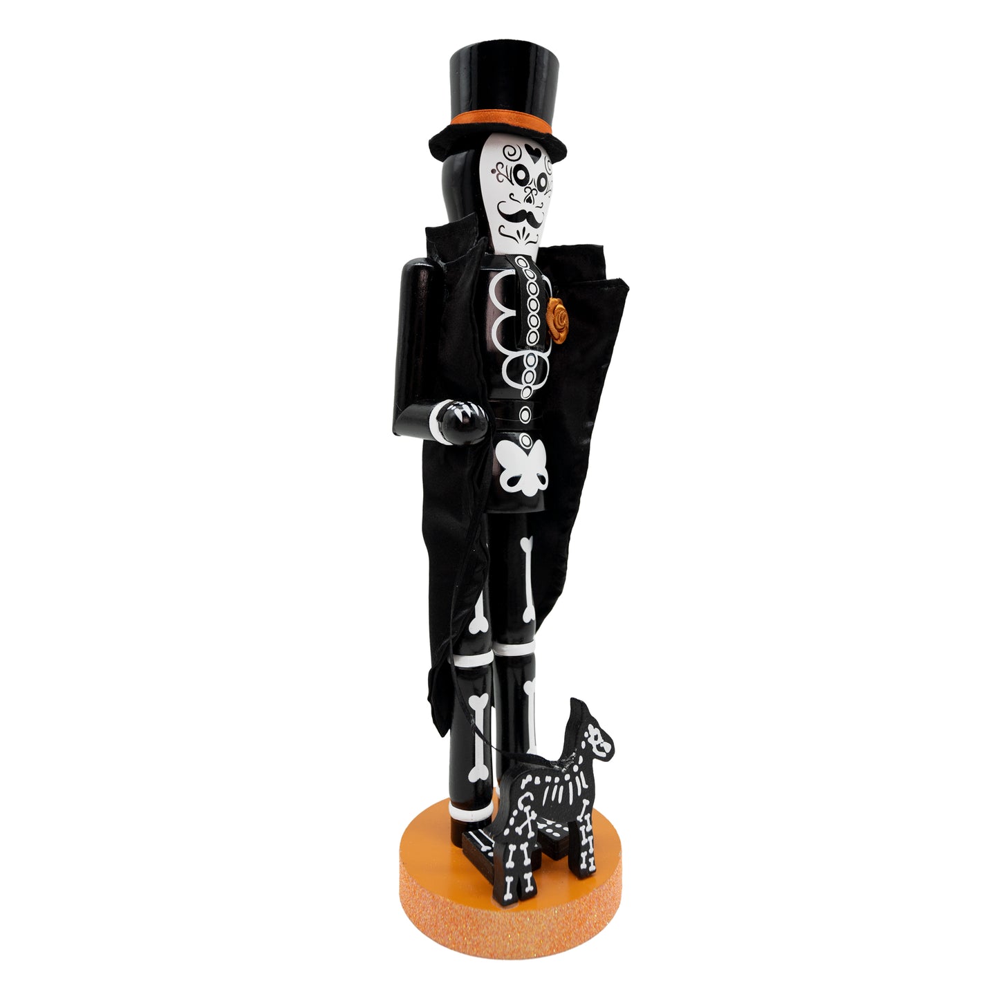 Dia De Los Muertos Boy Nutcracker Hand-Painted Day of The Dead Skeleton Decorative Figurine for Home