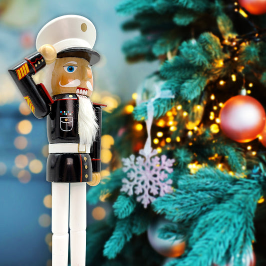 14-inch Wooden Nutcrackers Christmas Decoration Figures Home Dcor (Marine Corps)