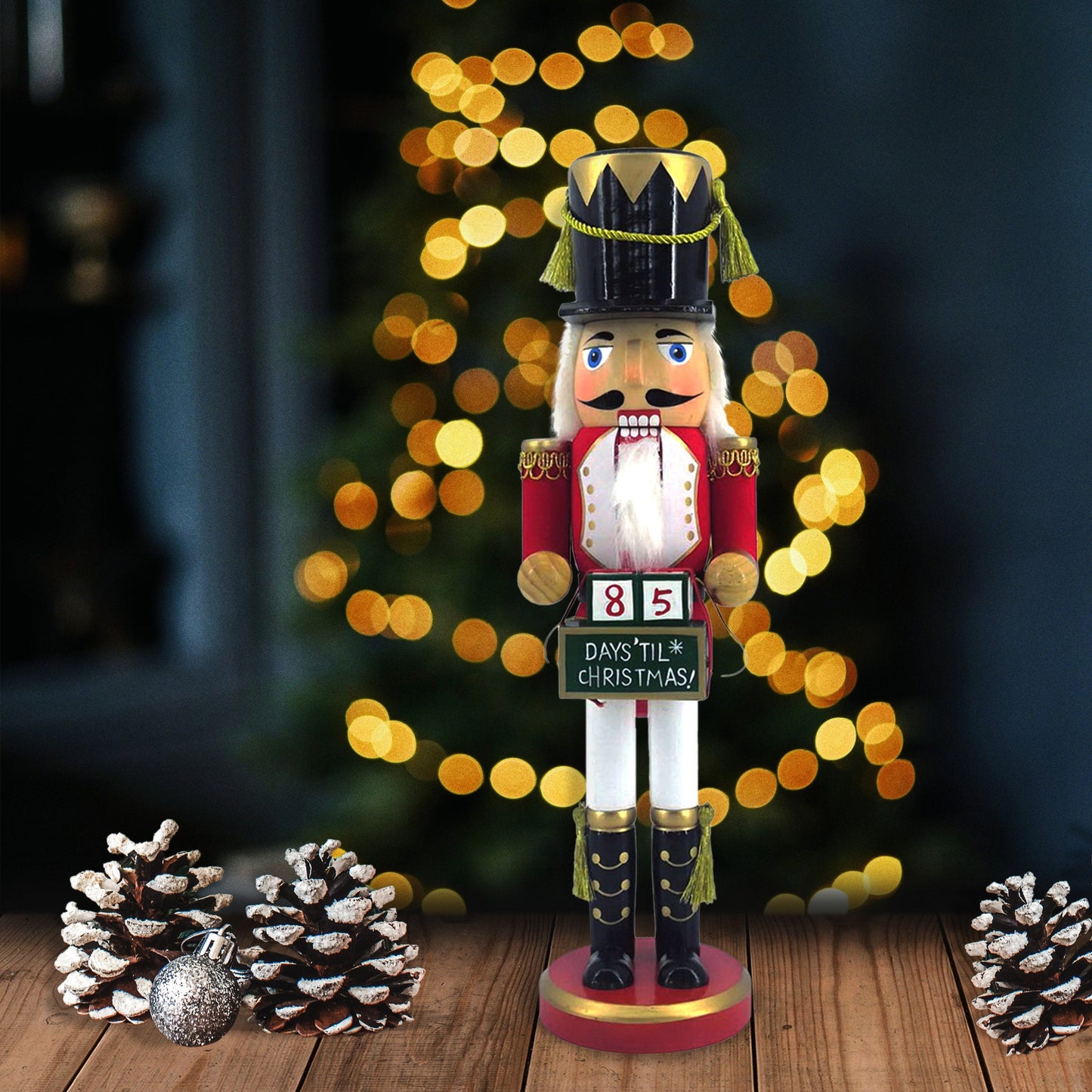 14-inch Wooden Nutcrackers Christmas Decoration Figures (Advent Calendar)