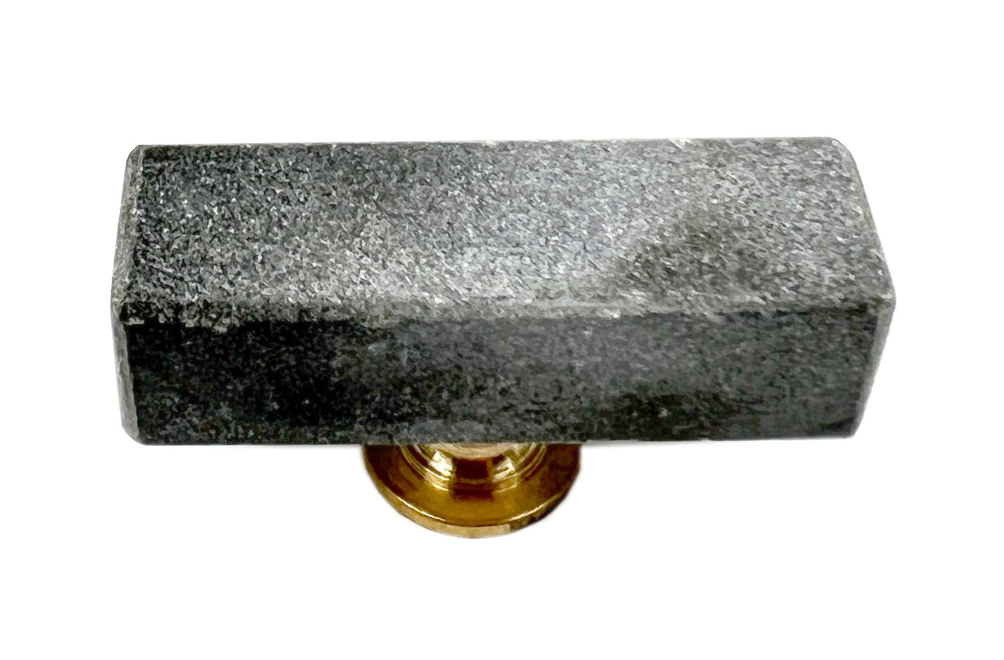Stone Rectangle Cabinet Knobs 6 Pack Knobs for Cabinets and Drawers, Closet Door Knobs, Drawer Pulls and Knobs with Mounting Screws (Gray)