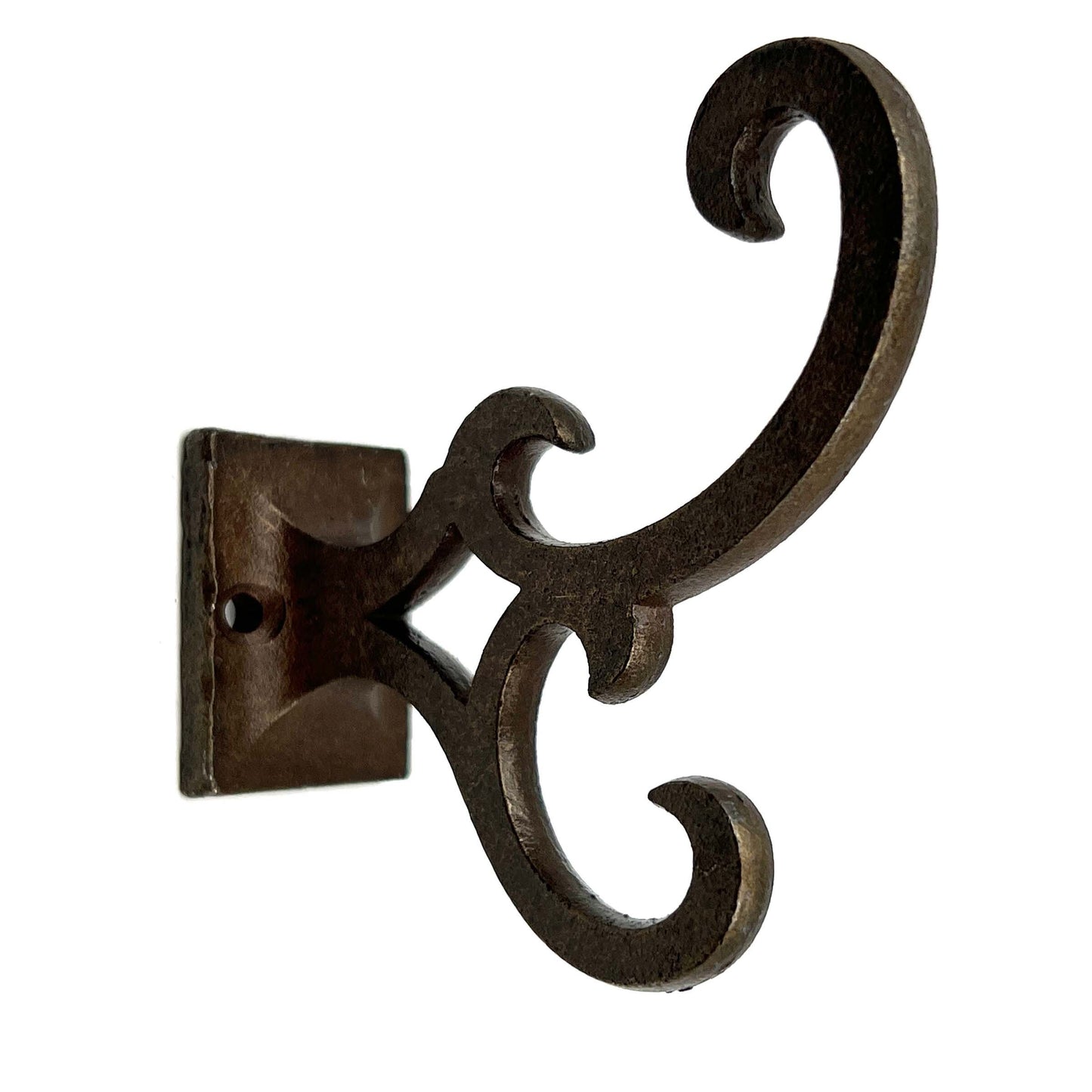 Metal Scroll Wall Hook Bronze Set of 6, Kitchen Cabinet Knobs Dresser Knobs Drawer Knobs Handles