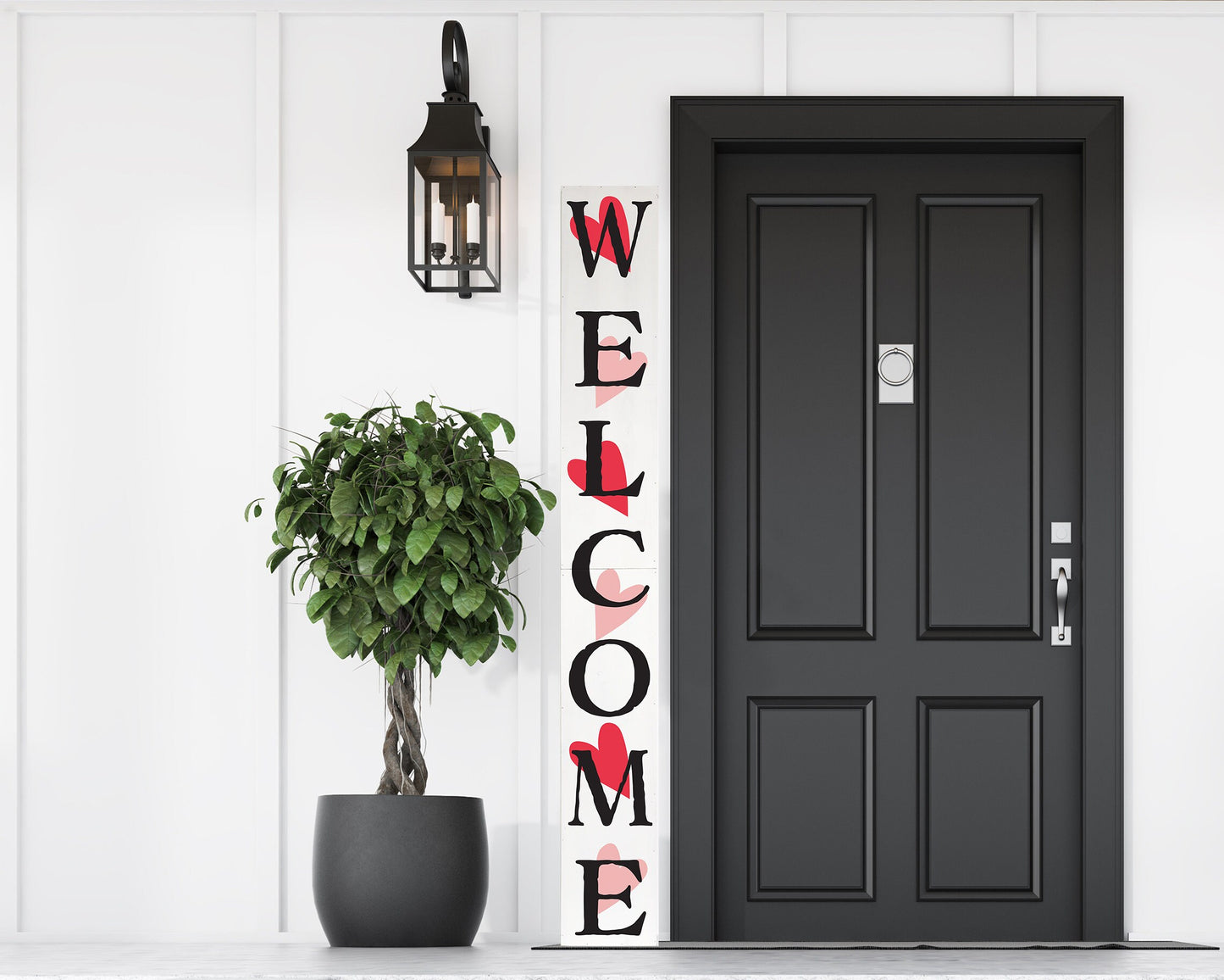 72in Outdoor Valentine's Day Welcome Sign for Front Door, 6ft Welcome Sign,Welcome Sign for Front Porch Standing