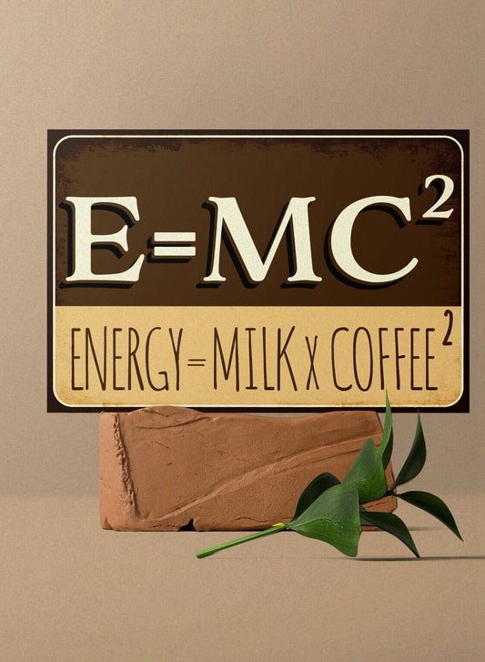 Wooden "E=MC2" Decor Sign, 7.5in x 5in, Humorous Mathematical Equation Art, Fun Indoor Display for Home, Office, or Classroom