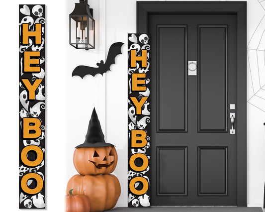 72in Outdoor Halloween Welcome Porch Sign for Front Door, Halloween Decor for Porch Standing, Halloween Sign for Porch Decor Home Decor